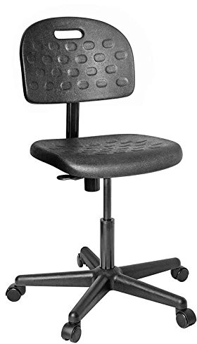 Breva, Polyurethane Chair, 5-Star Black Nylon Base, Hard Floor Casters, Seat Height Adjustment 16-21