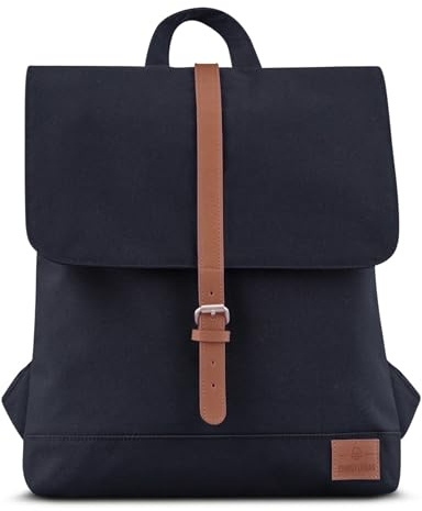 Johnny Urban Rucksack Damen - Mia - Schlanke Tasche mit Laptopfach - Aus Recyceltem PET - 7L - Wasserabweisend - Schwarz Braun