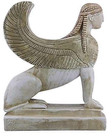 Sphinx der Naxos Frau Löwe griechische Mythologie Statue Skulptur Steinguss