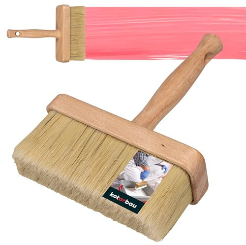 KOTARBAU® Brocha Rectangular con Mango de Madera, 150 mm, Pincel para Pintar Superficies Grandes, Paletina Ancha con cerdas Resistentes, Brocha Plana para Pintar Paredes y techos Extra Grande