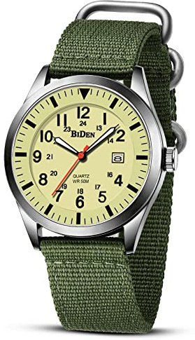 Herren Uhr Militär Uhr Armbanduhr Herren Stunden Tactical Armee Uhren | 3ATM Wasserdicht Uhren Männer Outdoor Sport Quarzuhr mit Datum