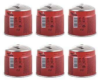 ALPEN - Pack 6 cartouches gaz 190g Butane Propane perçable sécurité stop-gaz