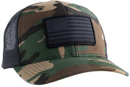 Magpul Unisex Trucker Hat Snap Back Baseball Cap, One Size Fits Most Baseballkappe, Standard Patch Woodland Camo, Einheitsgröße