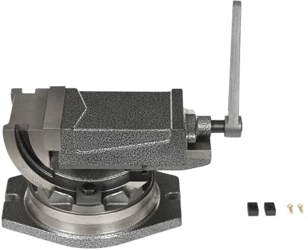Tornillo de banco de precisión de 100 mm, profesional, de mesa, de precisión, para máquina de tornillo, juego de herramientas, giratorio 360°