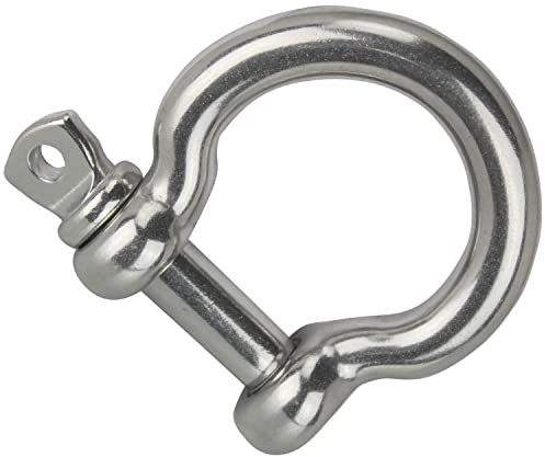 DERING Schäkel Edelstahl 14 mm Geschweift Form 1 Stück Drahtseil Seil Verbinder