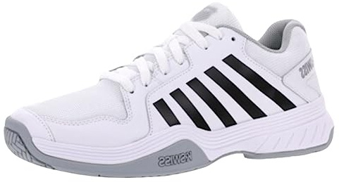 K-Swiss Men's Court Express Pickleball Shoe, White/Highrise/Black, 10.5 M