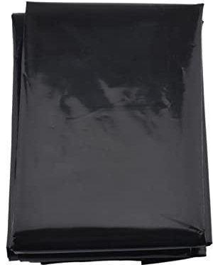 MEAOR Polyethylenfolie Schwarze Gewächshausfolie, 6 Mil Extra Dick Reißfest Gartenfolie aus Polyethylen, Verdunkelungsplane wasserdichte Abdeckfolie, Gewächshaus-Polyfolie Tunnelfolie (2 x3 m)