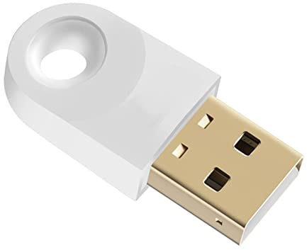 Adaptateur Bluetooth USB pour PC, Mini récepteur dongle Bluetooth, émetteur USB avec Fonction mémoire, récepteur Audio Bluetooth 5.1 pour OS X Laptop, Linux, TV, Car Loudspeaker (Blanc)