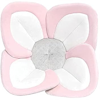 eexuujkl Flor de baño que no se deforma fácilmente para recién nacidos, y en la piel del bebé, tela de liquidez cómoda, flor de baño para bebé, Lado rosa, 80cm