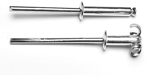 Spreiz Blindnieten Spreiznieten Alu/Stahl Flachkopf - 100er PACK - von 4,0 bis 4,8 Nieten (4,8x16-100Stk.)