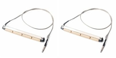 2 Set Untersattel Transducer Tonabnehmer Piezo für 4 Saiten Akustik Bass Gitarre Teile