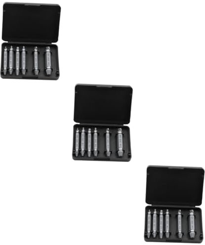 UKCOCO 18stücke Teiliges Schraubenausdreher-set Für Beschädigte Und Gebrochene Schrauben Effektives Entfernen Von Festsitzenden Bolzen Geeignet Für Schraubentypen Und Oberflächen
