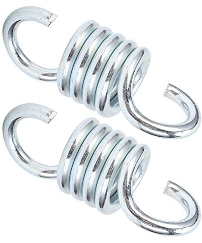 Molla per Altalena per Balcone, 2 Pezzi, Sedia Sospesa, Altalena per Balcone, Ganci a Molla per Amaca per Carichi Pesanti, Sospensione a Molla di Estensione in Ferro Zincato per