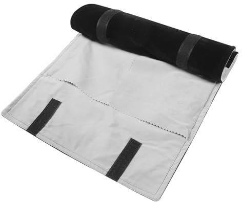 LIFKOME Organizer Per Gioielli Rotolo Fodera Protettiva Grigia Per Anelli Orecchini Collane Bracciali Custodia Portatile Per Viaggi e Casa