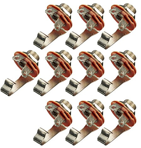 10 x 6,35 mm Mono-Eingang Klinkenbuchse für E-Gitarre, Bass