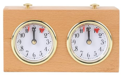 Schachtimer, Internationale Schachuhr, Professioneller Schachkakt -Spiel -Timer, Analoge Takt -Schach -Timer, Keine Batterie Benötigt, Mechanisches Werkzeug mit Hoher Genauigkeit