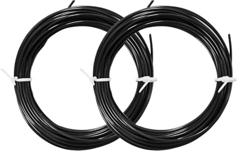 3D PLA Filament 1.75mm Durchmesser Kompatibel mit den meisten 3D Stiften oder Druckern, Ungiftig, Umweltfreundlich, Lebendige Farben, Schwarz, 2 Rollen