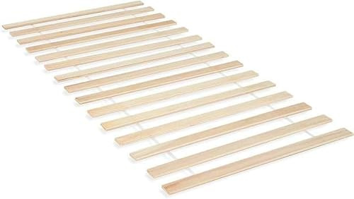 ZNX Heavy Duty Wooden Bed Slats Replacement Mattress in 2 Ft 6 Inches Small Single 3 Ft Single/ 4 Ft / 4 Ft 6 Inches / 5 Ft / 6 Ft (3 Feet Single)