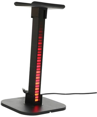 iplusmile RGB Gaming Headset Mit Sound-Sensor Abnehmbar Und Tragbar Für Schreibtischzubehör Organisieren Sie Ihren Gaming-Bereich Mit Bunten Beleuchtungsmodi