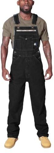 RUMAOZIA Salopette pour homme - Pantalon de travail - Protection - Toutes saisons - Salopette de travail pour homme - Jean - Salopette avec poches - Jean et bretelles - Combinaison - Vêtement de