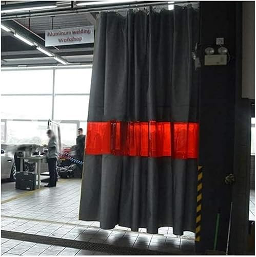 KIJyfgTR Silicone Coated Blanket With Window Panel, 20mils Welding Blanket, Flame Retardant Shroud For Welders And Cutters(4X2.5M/13x8.3FT)