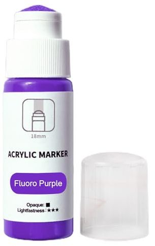 Mupe Marker – Acrylmarker 18 mm auf Wasserbasis – Graffiti Map Permanent Marker, 60 ml, robust, lichtbeständig, Graffiti-Zubehör für Tod