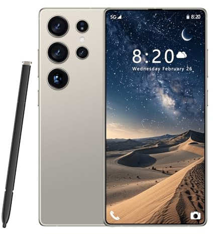 Smartphone S25 Ultra 5G, 16 Go de RAM, 1 to de Stockage, écran 7,3 HD 1440 x 3040 | Double caméra 108 Mpx et 72 Mpx | Snapdragon 8 Gen 3 (10 cœurs), Batterie 8 000 mAh, Android 14,Grey-1TB