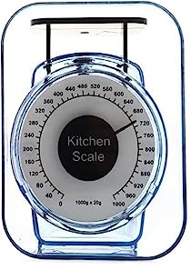 OZBMA Bilancia da Cucina Meccanica per la Cottura di Verdure in casa, Ristorante, con quadrante di Lettura, Vassoio per Utensili da Cucina, Mini bilance da Usare (Colore: Rosso) (Monocolore)
