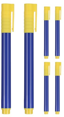 IDEANATEGRATE 6pcs Money Detector Pen - Water-Based Fake Bill Checker Pen for Detecting - Cash Security Marker for Business Currency Tester