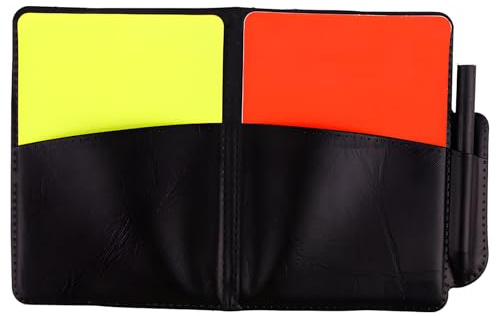 YAOYYG Carte Arbitro Calcio, Kit Arbitro Calcio, Sport Carte Arbitro Calcio con Blocco Arbitro con Fischio Colorato per Gioco Di Calcio Pallacanestro