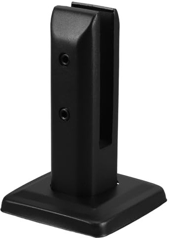 MAGICLULU Pince à Verre pour Fixation Sécurisée du Verre Force de Serrage Modérée en Acier Inoxydable Noir D'escalier Escaliers et Autres Lieux