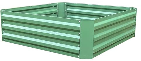 Selections Metal Raised Vegetable Bed in Green (100cm x 100cm x 30cm)