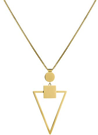 LIEBESKIND BERLIN Damen-Ketten mit Anhänger & Anhänger Edelstahl LJ-0284-N-80, gold