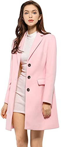 Allegra K Women's Winter Coats Basic Coat