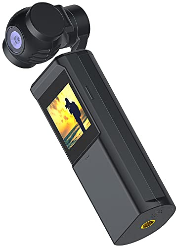 PNJ – CAMÉRA 4K Pocket - Stabilisation motorisée 3 Axes - Prises de Vue Extra fluides - Design Compact et léger - Application Smartphone - Autonomie 2h30 - Capteur CMOS - Timelapse et SlowMo