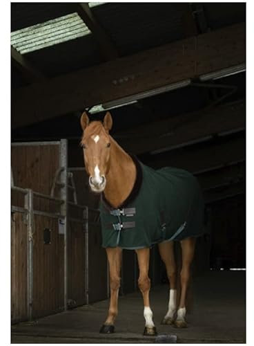 Stalldecke mit Polarfleece Teddy EquiTheme Marineblau 155cm