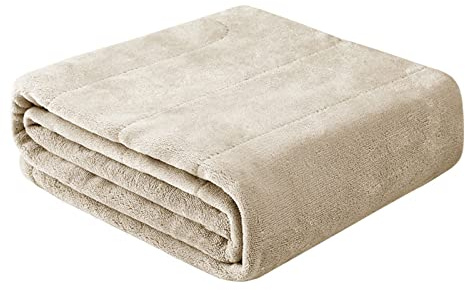 UVCMDUI Manta Electrica USB, Calentamiento Rápido Calientacamas, Lavable Electric Blanket, A Máquina Temperatura Ajustable Manta Eléctrica para Hogar Y Oficina,Amarillo