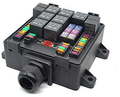 Tiardey Universal Caixa Porta Soporte Modular 15 Reles 22 Fusibles