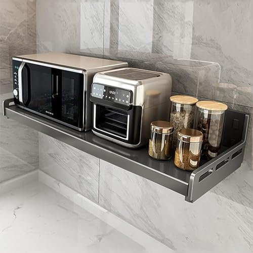 ROBOTA Microwave Bracket On The Wall, Durable Electric Oven Holder Shelf Wall-Mounted Suitable For Electric Oven Microwave Oven (Size : 100 * 35cm)