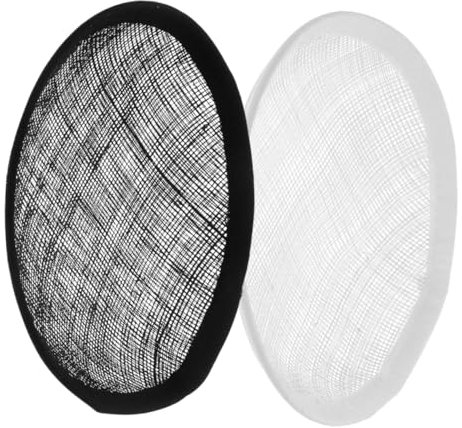 HOODANCOS 2stücke Sinamay Teardrop Hut Basis Millinery Zubehör Für Individuelle Fascinator-herstellung Leichte Und Atmungsaktive Haarschmuck- Für Besondere Anlässe Und Alltagsmode