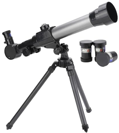 Kinderteleskop - Astronomie-Teleskop | Astronomie-Einsteiger mit Stativ | Tragbares optisches Teleskop Astronomie | Refraktor-Teleskop | Optisches Refraktor-Teleskop mit HD-Okular zur Beobachtung von