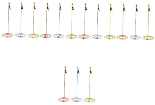 HOODANCOS 5sets Dekorative Foto Karte Robust Karte Clip Stehen Für Hochzeit Bankett 3 Stücke * 5