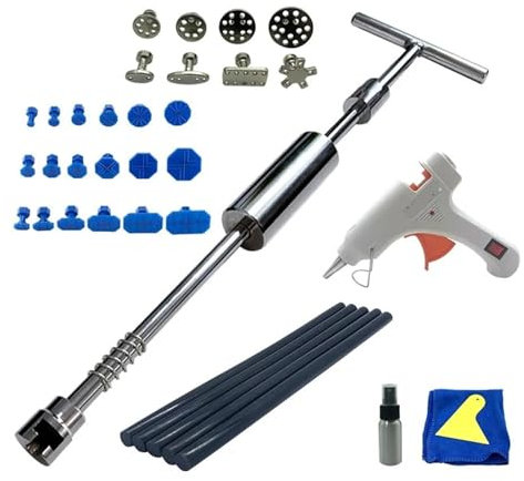 WESLNN Garage Werkzeug Auto Dent Entfernung Reparatur Kit Slide Reverse Hammer Saugnapf Auto Körper Paintless Dent Puller Extractor-Tool(Set 3)