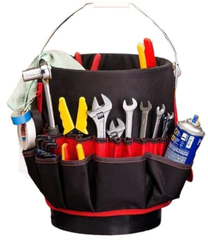 Garten-Werkzeug-Organizer, wasserdichter Eimer-Organizer, multifunktionale Werkzeugtasche, Werkzeuggürtel-Organizer, Garten-Werkzeug-Halter, Gartenwerkzeug-Organizer, Eimer-Werkzeug-Organizer
