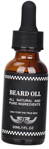Beaupretty Olio Per Barba Uomo 30ml Fluido Nutriente Per Crescita Barba Leggero e Portatile Petto e Ascelle Adatto a Pelli Sensibili e Utilizzo in Viaggio