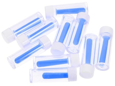 KOMBIUDA Juego 10 Aplicadores De Lentes De Contacto De Silicona, Ventosa y Varilla Extractora, Portátil Para Lentes Blandas y Duras, Kit Multiuso Para Cuidado Ocular y Extracción Segura