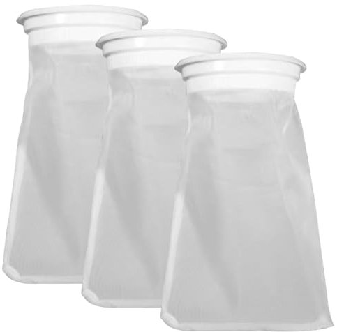 HoveeLuty Filtros para IBC (3 Unidades, 5, 3 x 250 mm), Tapa de Malla Fina, Filtro de Nailon Lavable y Reutilizable, Filtro de Agua de Lluvia de Repuesto, Accesorios para barriles de Lluvia.