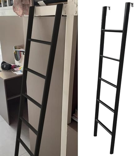 Échelle de sécurité pour lit Mezzanine, pour Camping-Car, échelle de lit surélevée, échelle de Remplacement pour lit superposé, capacité de Charge de 150 kg (Sol + Crochet - 1,7 m/66,9)