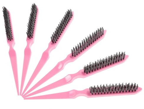 FIXOSHEE 6pezzi Pettine Tre File Per Capelli Pettine Per Dei Capelli Per Fini Districante Per Styling