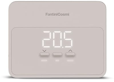 C900RS CRONOTERMOSTATO COLOR SABBIA WIFI SMART BASE RETTANGOLARE A BATTERIA PARETE FANTINI COSMI
